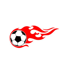 Flaming Soccer Ball Image