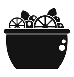 Mix Fruit Salad Icon Simple Fresh Food