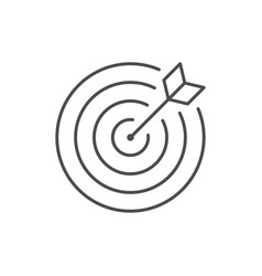 Goal Aiming Line Outline Icon