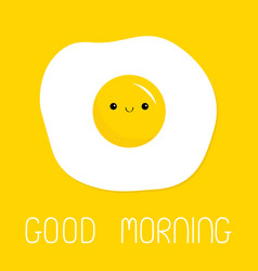 Good Morning Fried Scrambled Egg Icon Cute Yolk