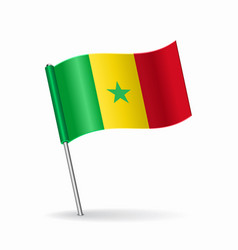 Senegalese Flag Map Pointer Layout