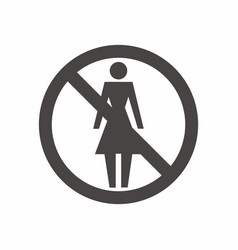 No Woman Icon