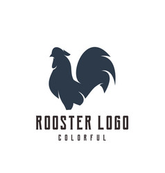 Rooster Vintage Logo Silhouette