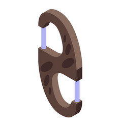 Brown Carbine Icon Isometric Clasp