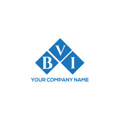 Bvi Letter Logo Design On White Background