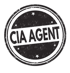 Cia Agent Grunge Rubber Stamp