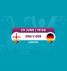 England Vs Germany Round Of 16 Match European