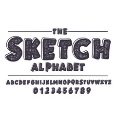 Alphabet retro color Royalty Free Vector Image