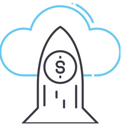 Startup Launch Line Icon Outline Symbol