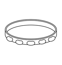 Tambourine Outline Icon Drum