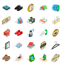 Impresario Icons Set Isometric Style