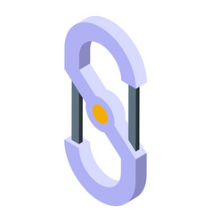 S Carbine Clips Icon Isometric Clasp Snap