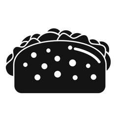 Soft Taco Icon Simple Mexican Food