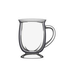 Brown Coffee Glass Cartoon