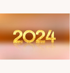 2024 Golden Sparkling Lettering Background