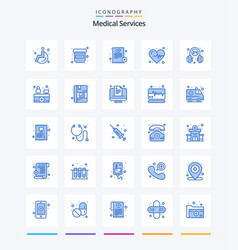 Creative Medical Services 25 Blue Icon Pack