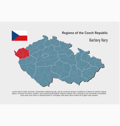 Map Czech Republic Region Karlovy Vary