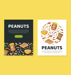 Peanuts Organic Product Flyer Templates Set