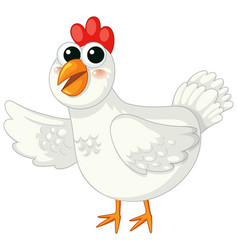 Adorable Cartoon Chicken Character