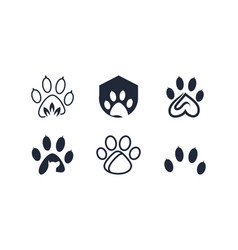 Foot Print Animal Logo Design With Modern Unique