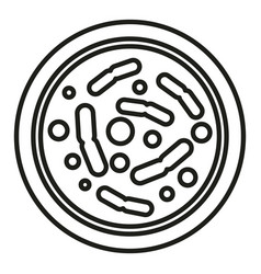 Laboratory Petri Dish Icon Outline Health