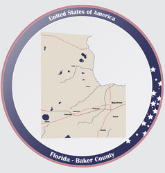 Map Baker County In Florida