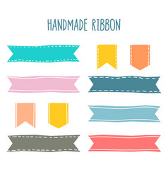 Paper Scrapbook Ribbon Pattern Design Set