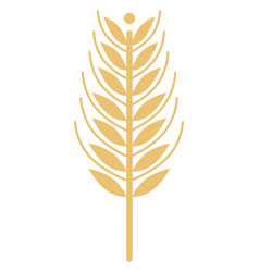 Wheat Silhouette Agricultural Emblem Farm Crop