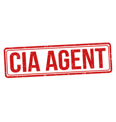 Cia Agent Grunge Rubber Stamp