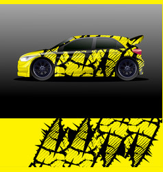 Rally Car Decal Graphic Wrap