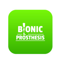 Bionic Prosthesis Icon Green