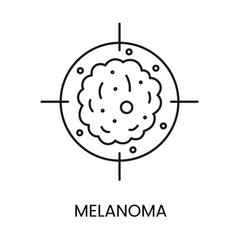 Skin Cancer Melanoma Line Icon