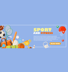 Sport And Fitness Informational Header Website