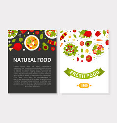 Fresh Natural Food Served On Plate Advertising