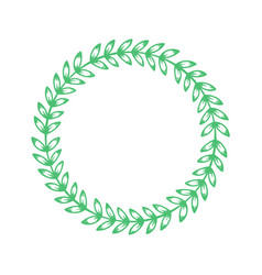 Leaves Wreath Round