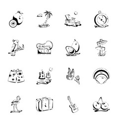 Pack Of Island Glyph Icons