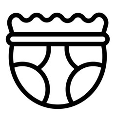 Baby Nappy Icon Outline Style