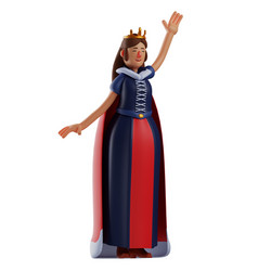 Charismatic 3d Queen Cartoon Say