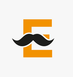 Letter E Barbershop Logo Design Hairstylist