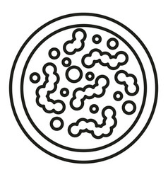 Probiotic Icon Outline Cell Dish