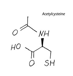 Acetylcysteine Chemistry Molecule Formula Hand