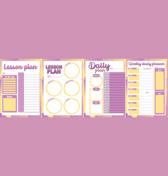 Children Study Plan Schedule Organized