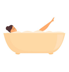 Daily Hot Bath Icon Cartoon Wash Whole