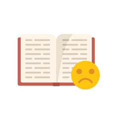 Dislike Book Icon Flat Social Media