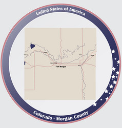 Map Morgan County In Colorado