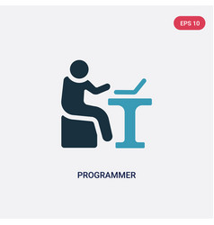 Two Color Programmer Icon From People Skills