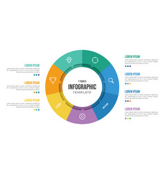 7 Points Circular Infographic Element Template