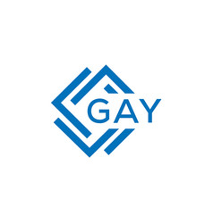 Gay Letter Logo Design On White Background