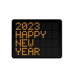 Happy New Year 2023 Led Digital Alphabet Style