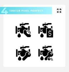 Pixel Perfect Glyph Style Plumbing Icons Pack